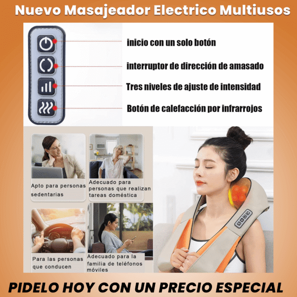 Masajeador eléctrico Multiusos - Imagen 4